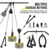 Fitness LAT and Lift Pulley System Gym - Upgraded LAT Pull D...