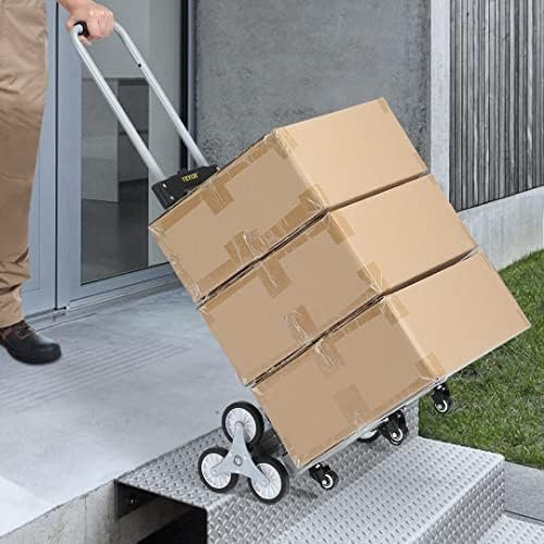 VEVOR Stair Climbing Cart, 220 lbs Load Capacity, Foldable H...