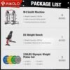 Mikolo Smith Machine, 2200lbs Squat Rack with LAT-Pull Down ...