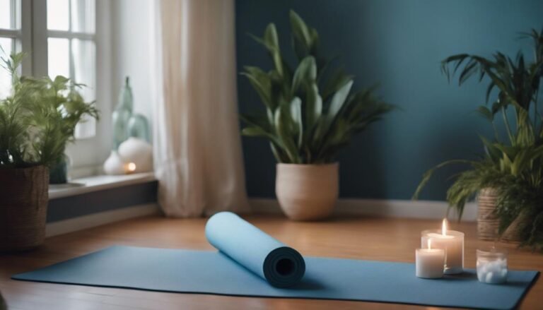 yoga practice at home