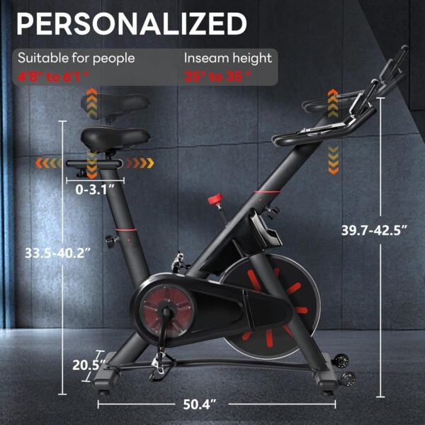 SogesPower Exercise Bike Indoor Cycling Bike Magnetic Statio...