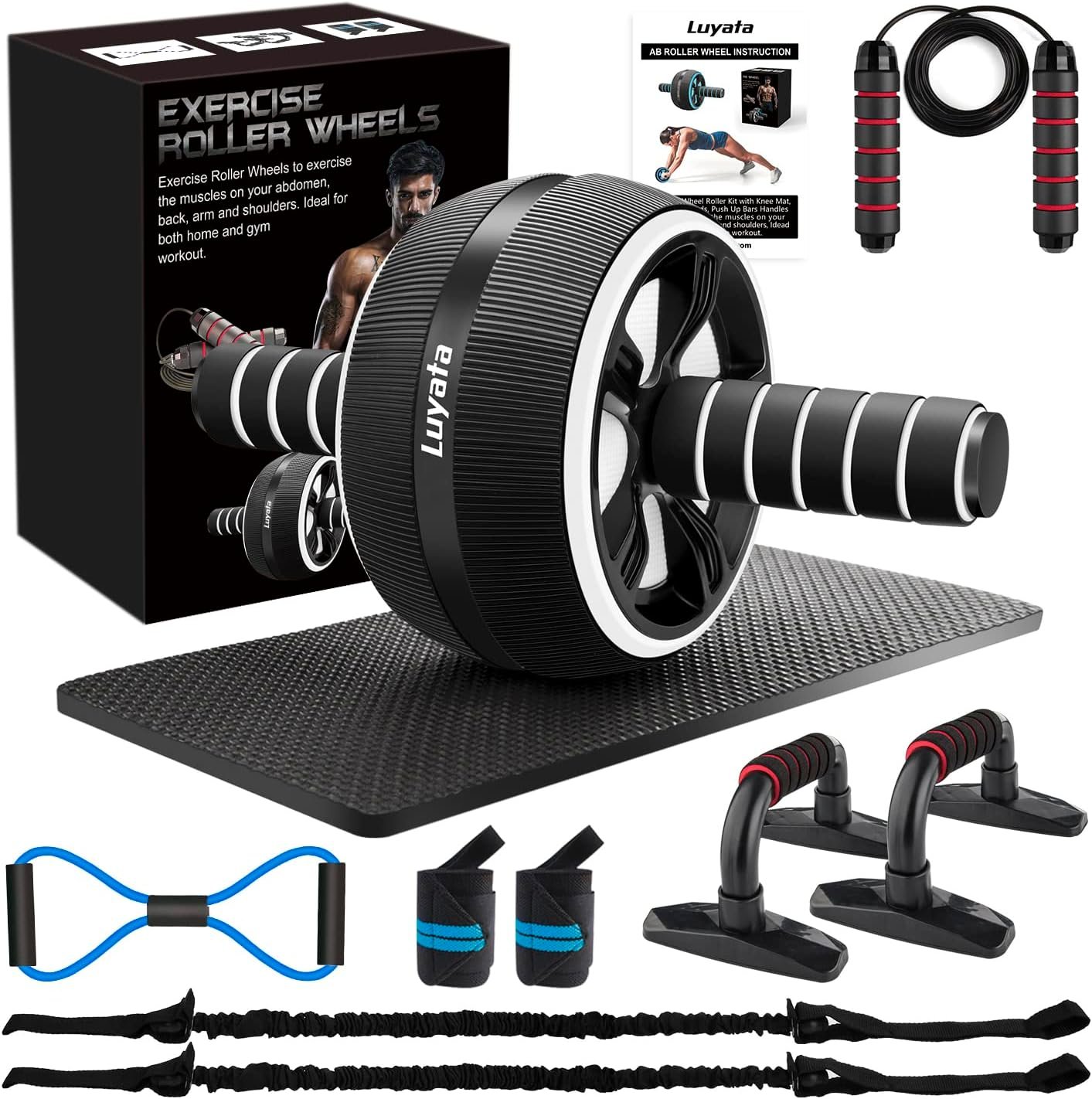 Transform Your Core: The Ultimate 10-in-1 Ab Roller Wheel Kit Review!