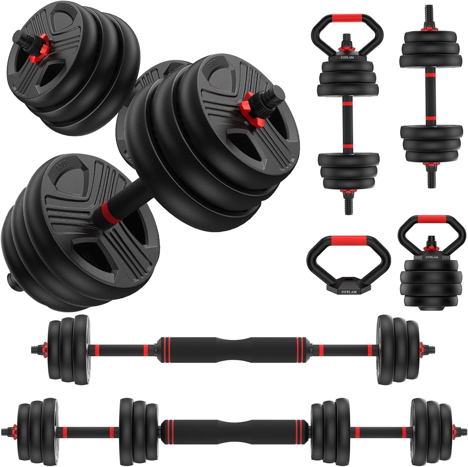 Transform Your Workout: The Ultimate 4-in-1 Adjustable Dumbbell Set for Home Fitness