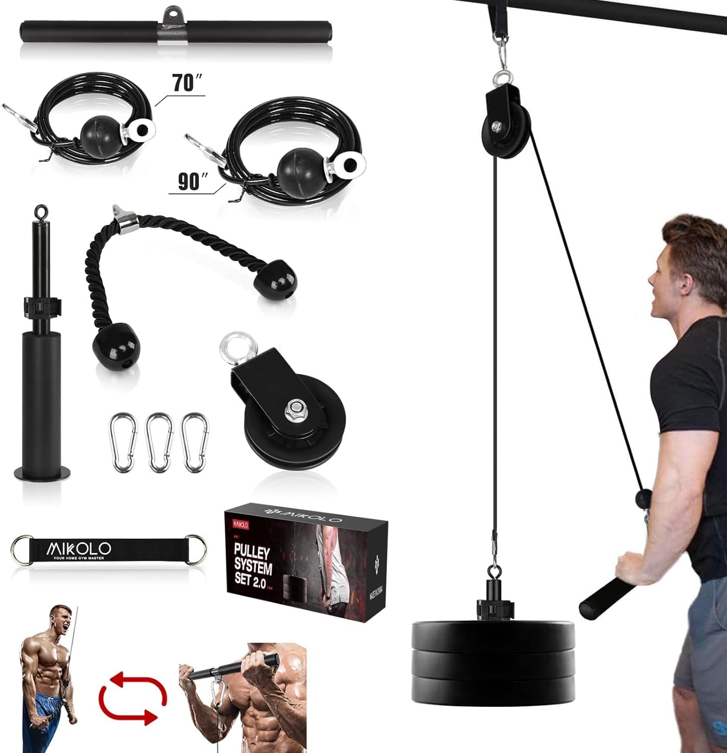 Unleash Your Strength: Mikolo Fitness LAT & Lift Pulley System Review