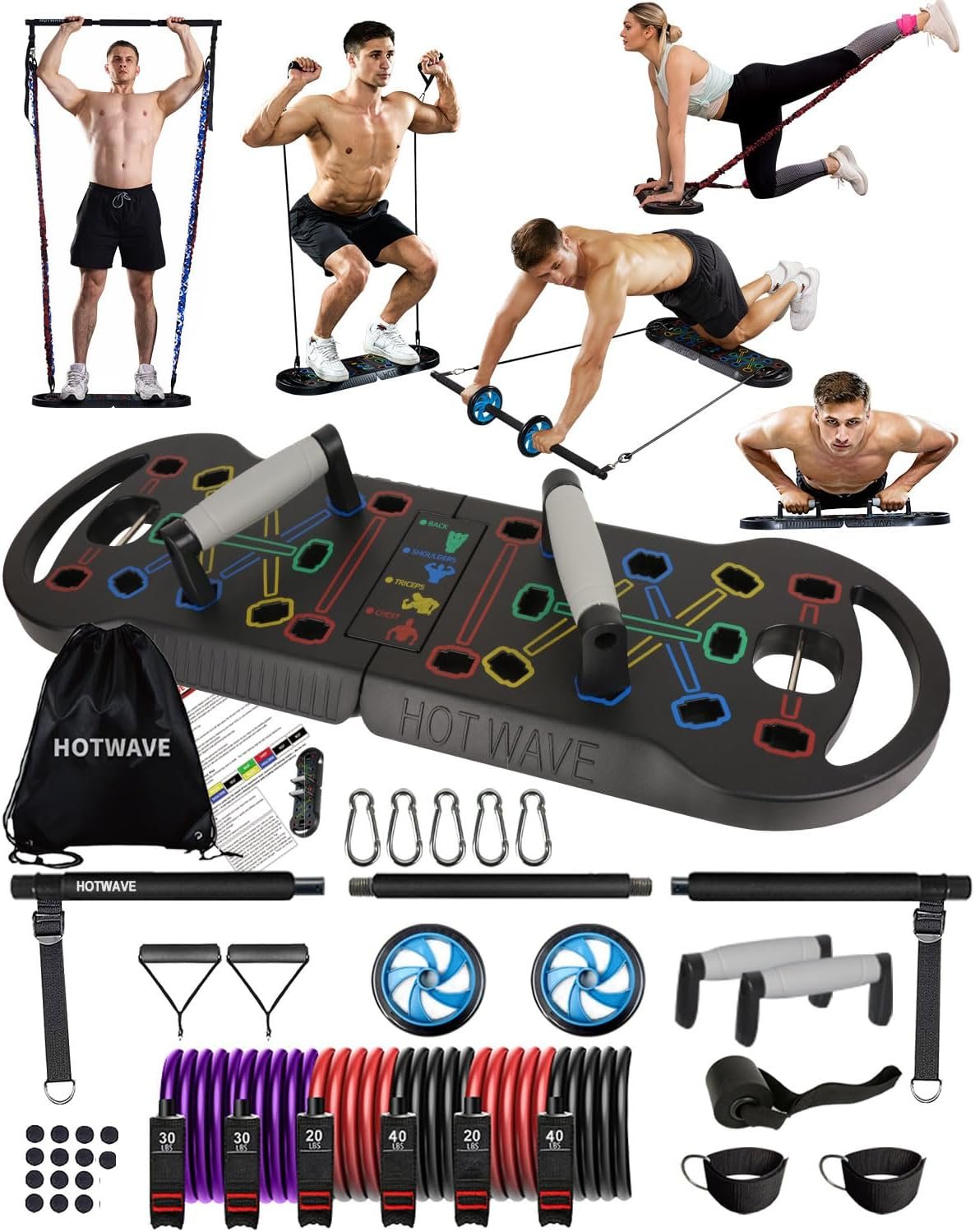 Unlock Your Home Workout Potential with HOTWAVE: The Ultimate 20-in-1 Fitness Solution!