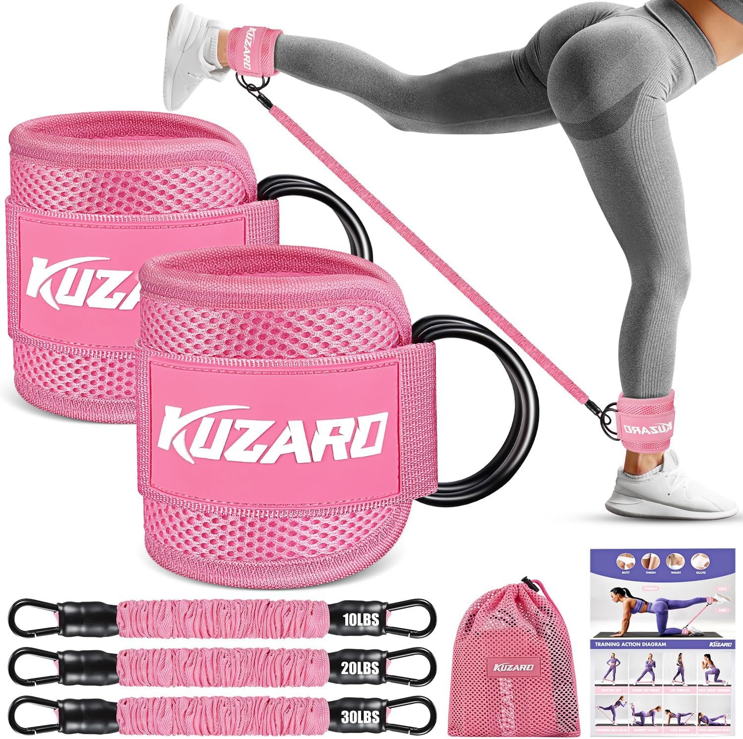 Revamp Your Leg Day: Ankle Resistance Bands for Effective Glute Workouts!