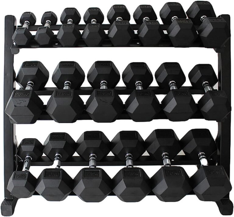 Elevate Your Workout: The Ultimate Guide to 100-550 lbs Rubber Hex Dumbbells with Rack