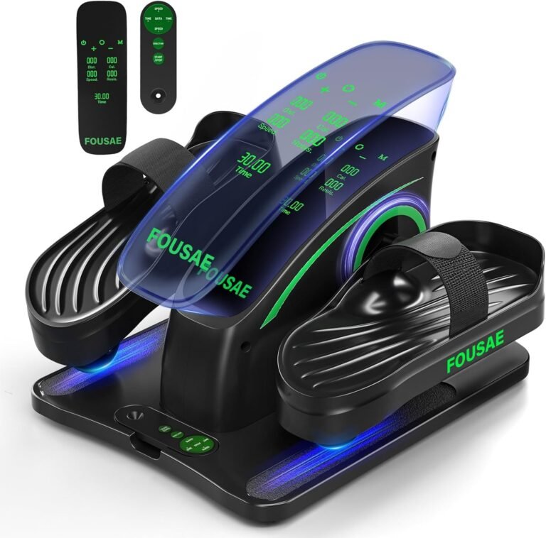 Move More: The Ultimate Under Desk Elliptical for Seniors with Adjustable Resistance and Convenient Control