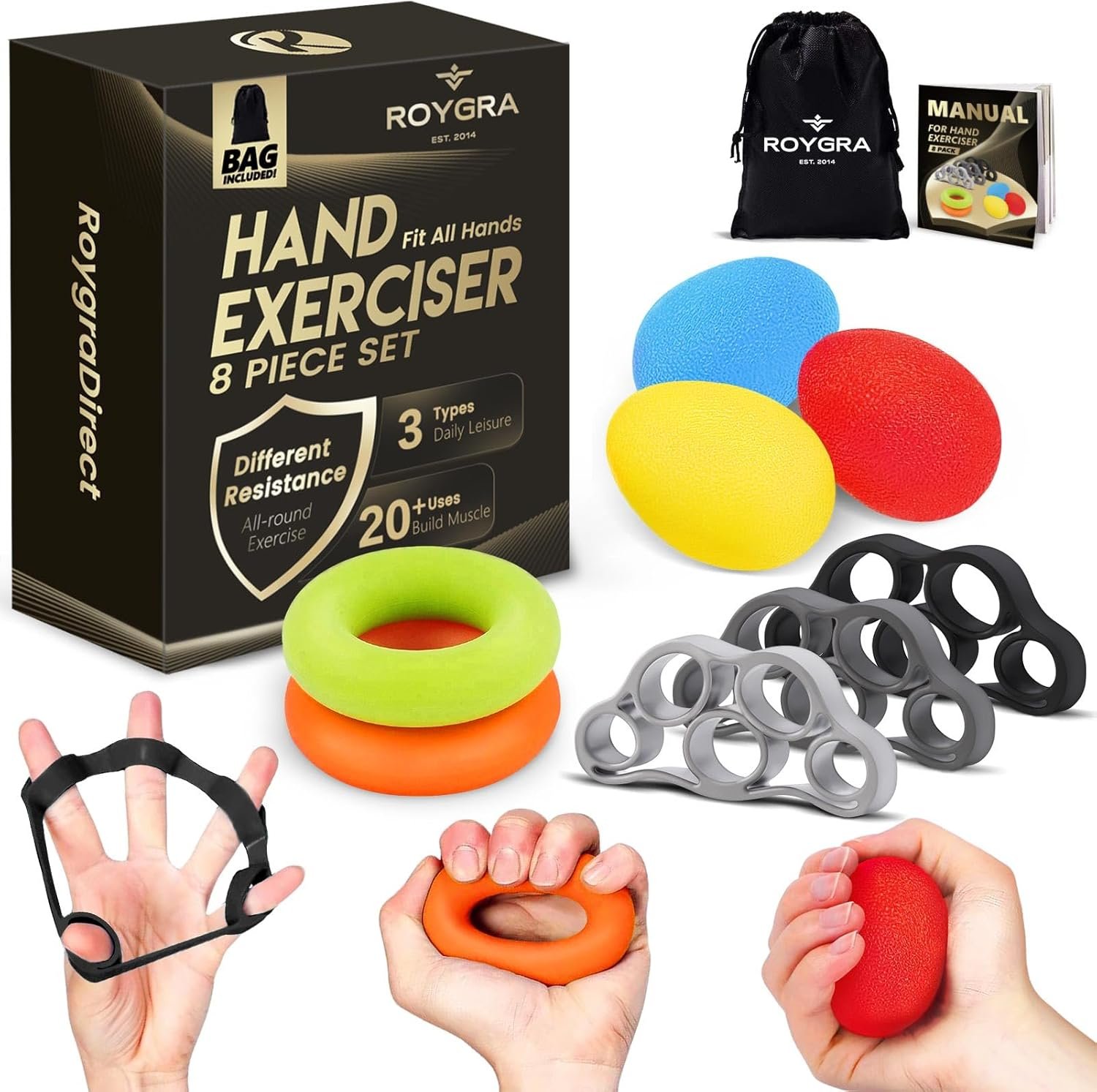 Unleash Your Grip: Ultimate Guide to Roygra Grip Strength Trainer 8 Pack