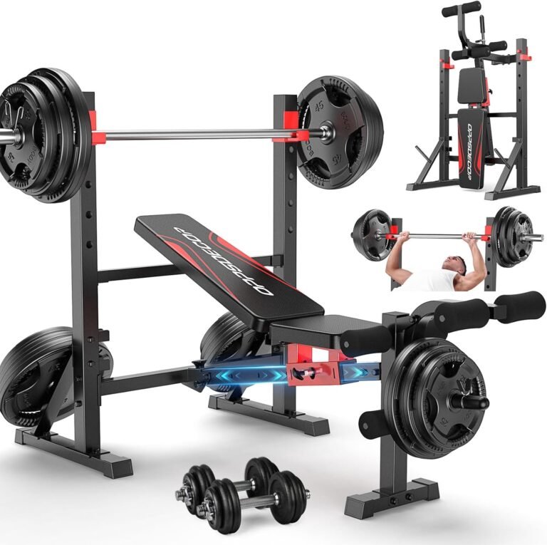 Transform Your Home Workouts: OPPSDECOR 900 LBS Weight Bench Set Review