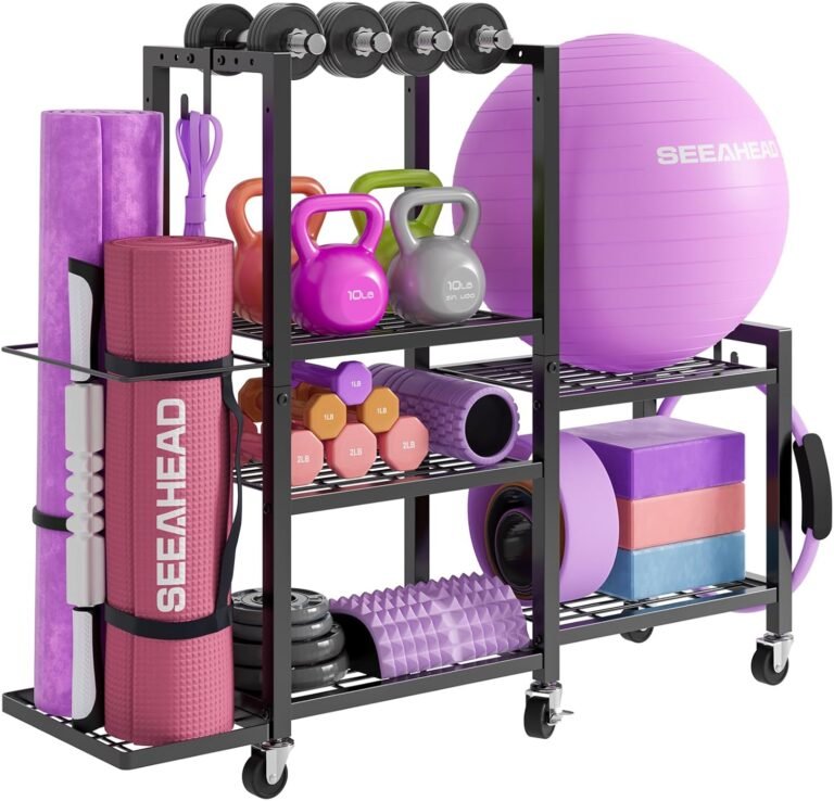 Maximize Your Home Workout Space: A Review of the 6-Tier Gym Storage Rack