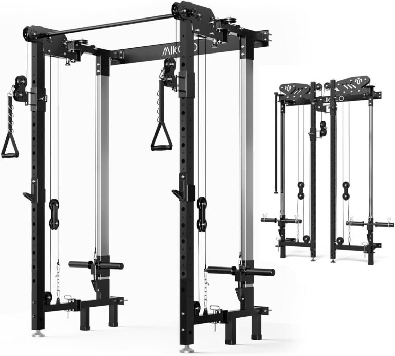 Transform Your Home Gym: Review of the Mikolo Folding Squat Rack & Functional Trainer