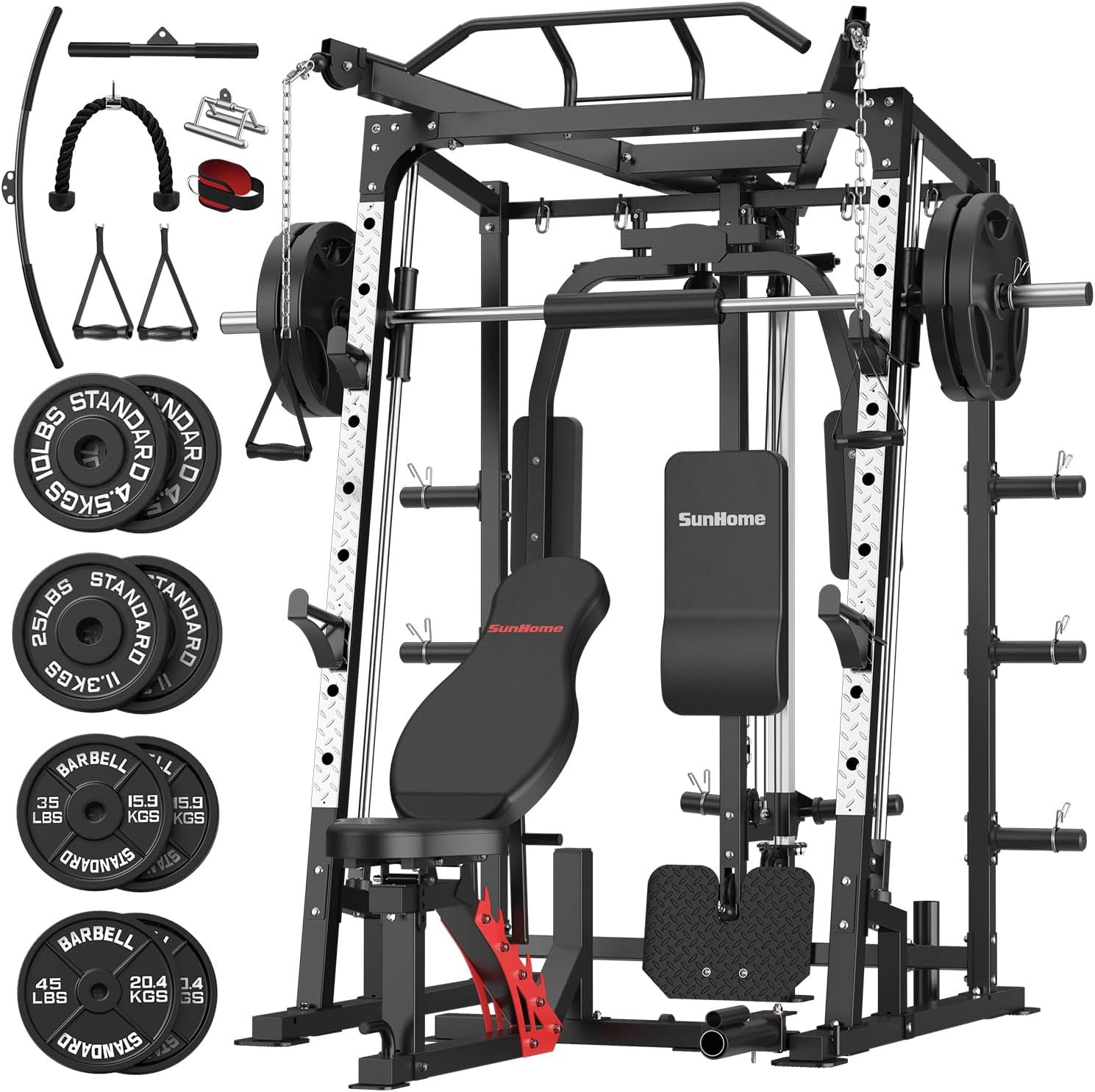 Transform Your Home Workout: A Review of the SunHome Smith Machine & Power Cage