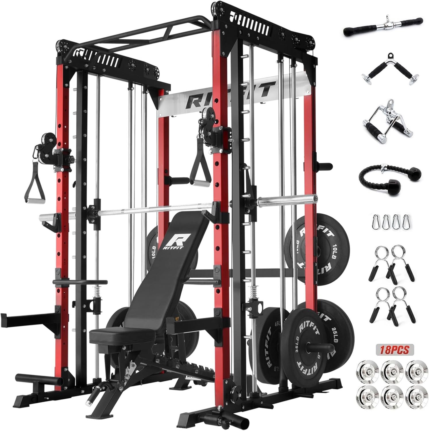 Unleash Your Strength: RitFit M1 Smith Machine & Cable Crossover Review