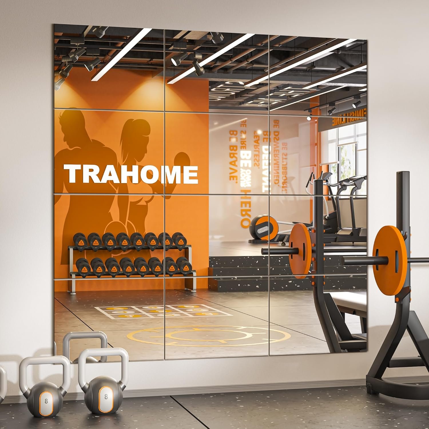 Transform Your Space: A Review of TRAHOME Wall Mirror Tiles for Home & Gym
